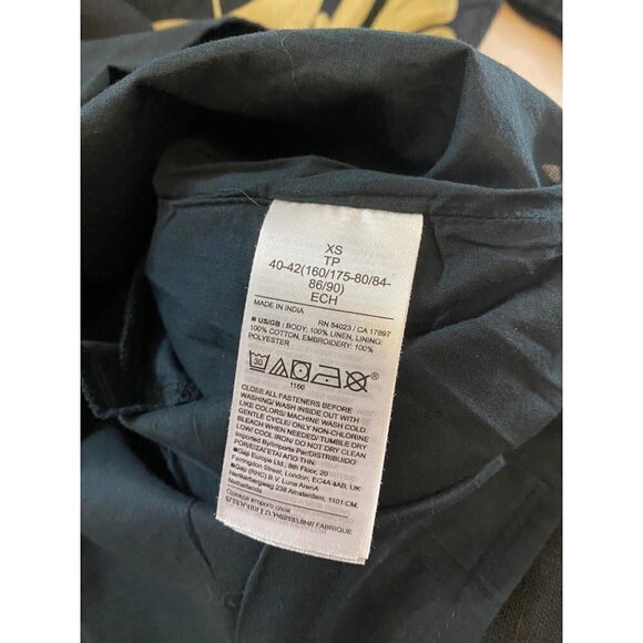 NWT Banana Republic Women's Botanica Embroidered Linen Mini Dress - XS - Picture 10 of 12